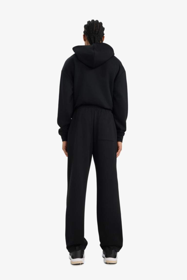 Wide Leg Textured Sweatpants