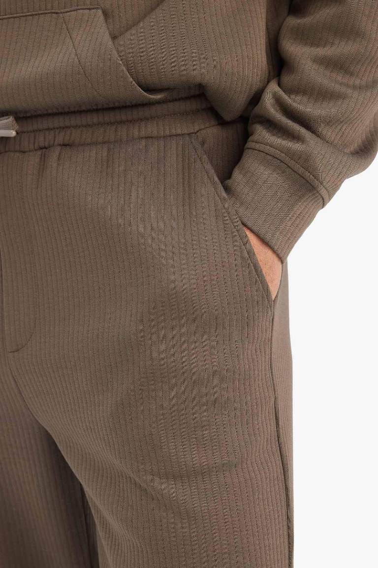 Спортивные брюки с текстурой и широкими штанинами Wide Leg с карманами