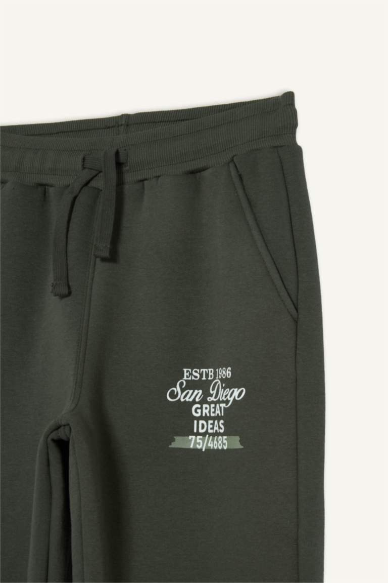 Erkek Çocuk Beli Lastikli Baskılı Eşofman Altı