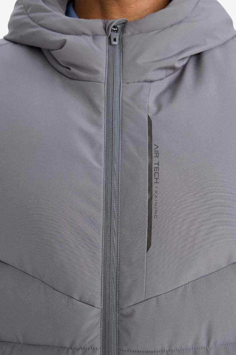 Defactofit Regular Fit Hooded Winter Waterproof Jacket