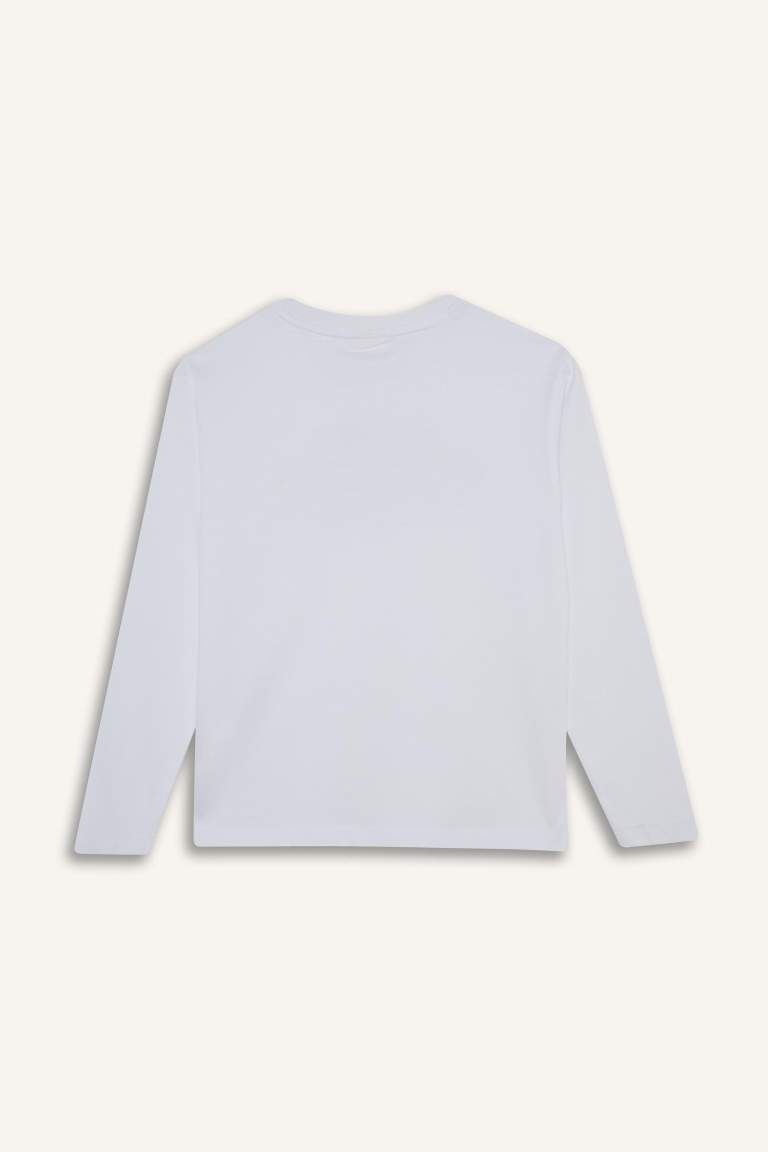 Boy Crew Neck Printed Long Sleeve T-Shirt