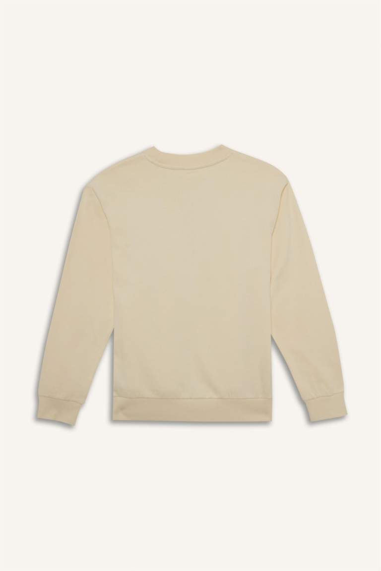 Sweatshirt imprimé à col rond pour garçon