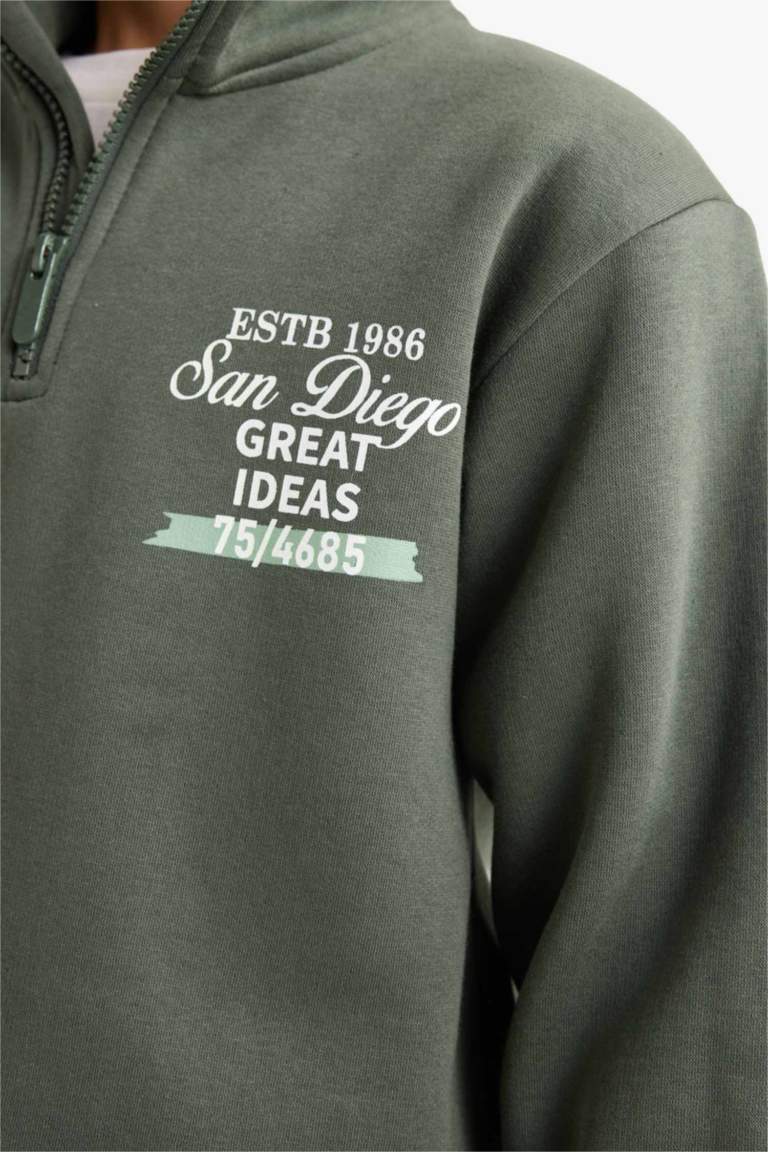 سويت شيرت اولادي قصة عادية بنص سوسته وبطانة ناعمة