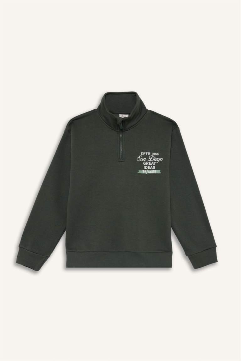 سويت شيرت اولادي قصة عادية بنص سوسته وبطانة ناعمة