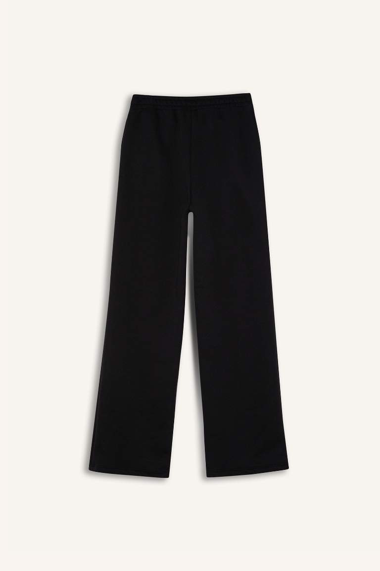 Straight Fit Pocketed Standard Thick Sweatpants