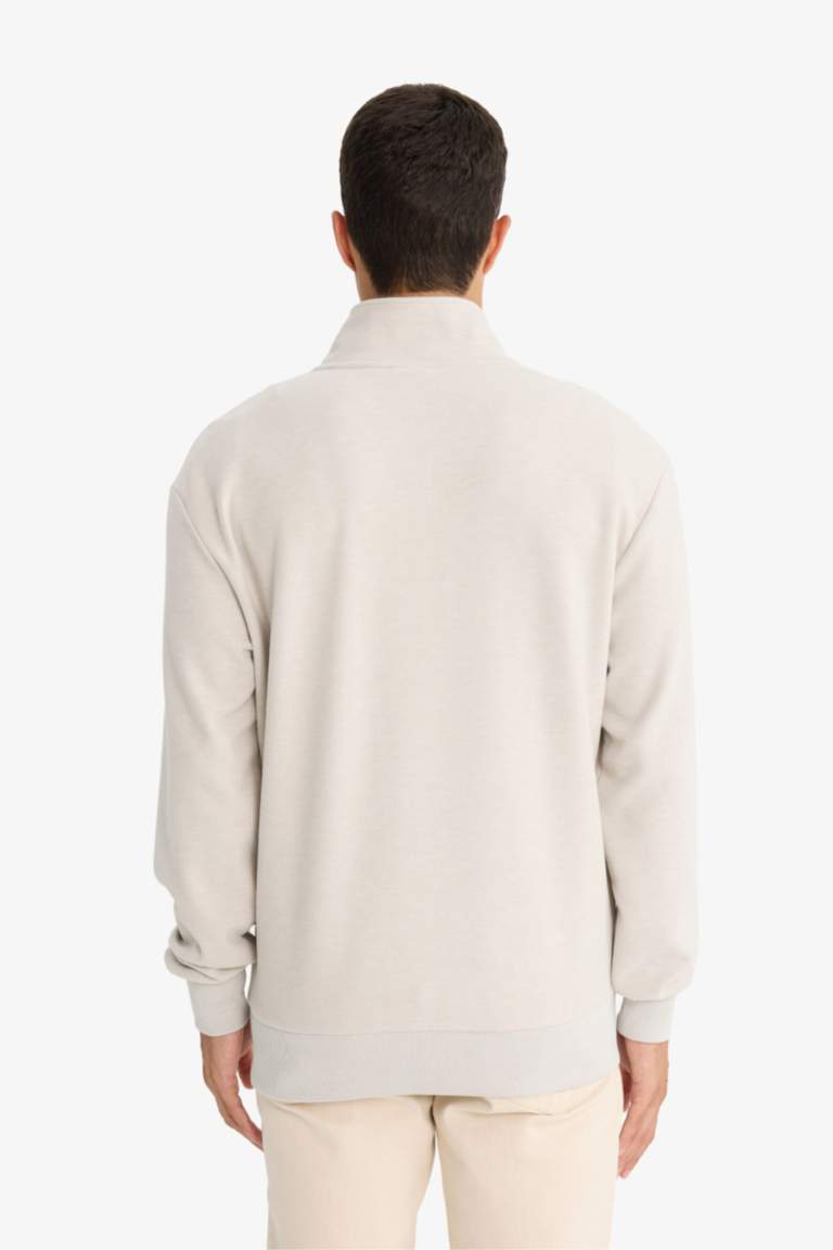 Свитшот с наполовину молнией Regular Fit