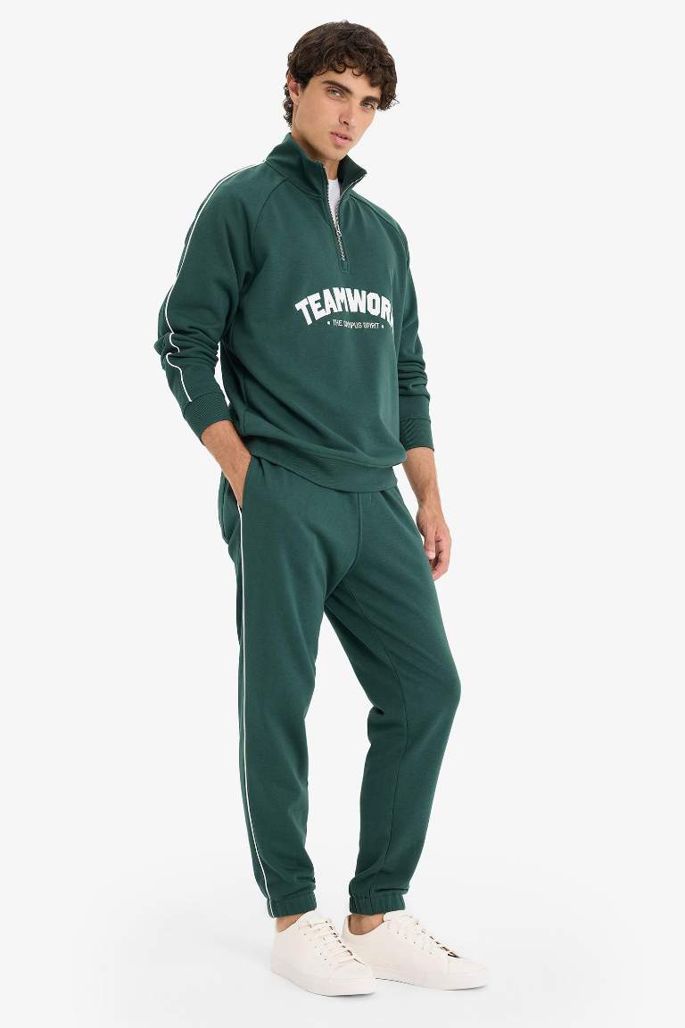 Regular Fit Beli Bağcıklı Cepli Paçası Lastikli Jogger Eşofman Altı