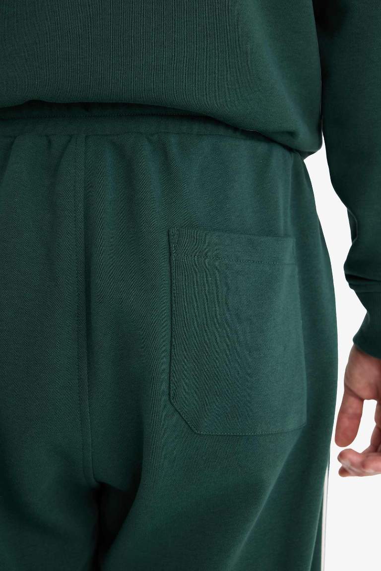 Regular Fit Beli Bağcıklı Cepli Paçası Lastikli Jogger Eşofman Altı