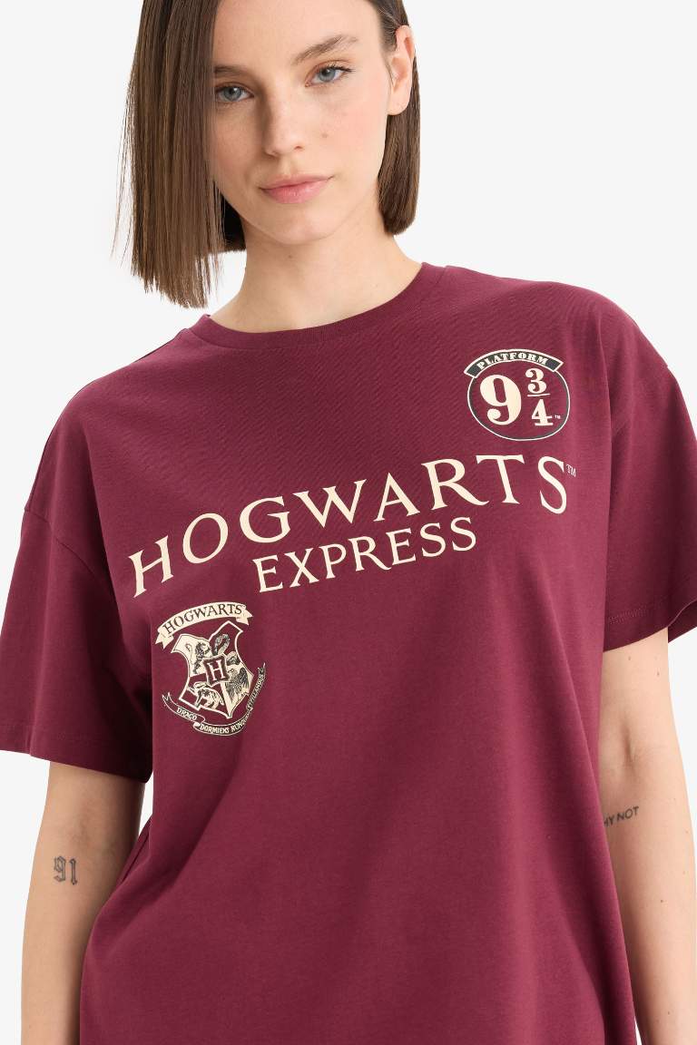 Harry Potter Oversize Fit Printed T-Shirt