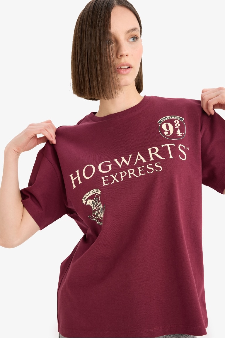 Harry Potter Oversize Fit Printed T-Shirt