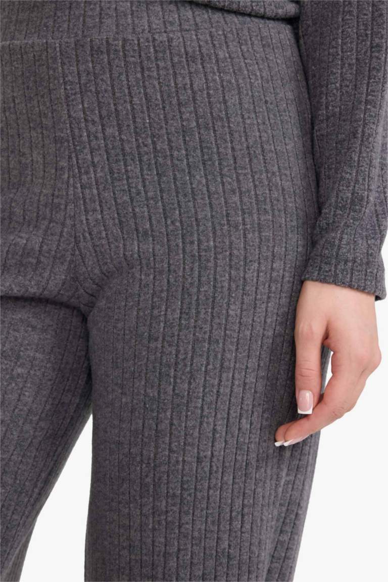 Straight Fit Thessaloniki Fabric Regular Hem Trousers