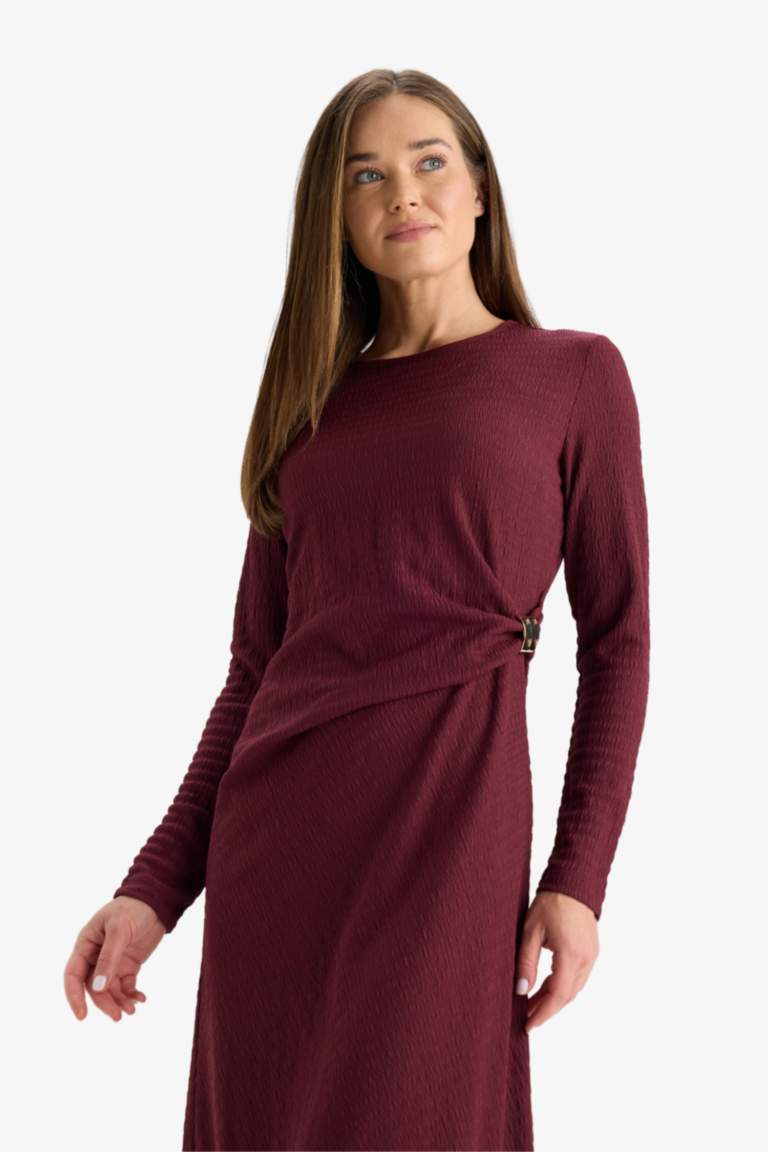 Regular Fit Crew Neck Dress