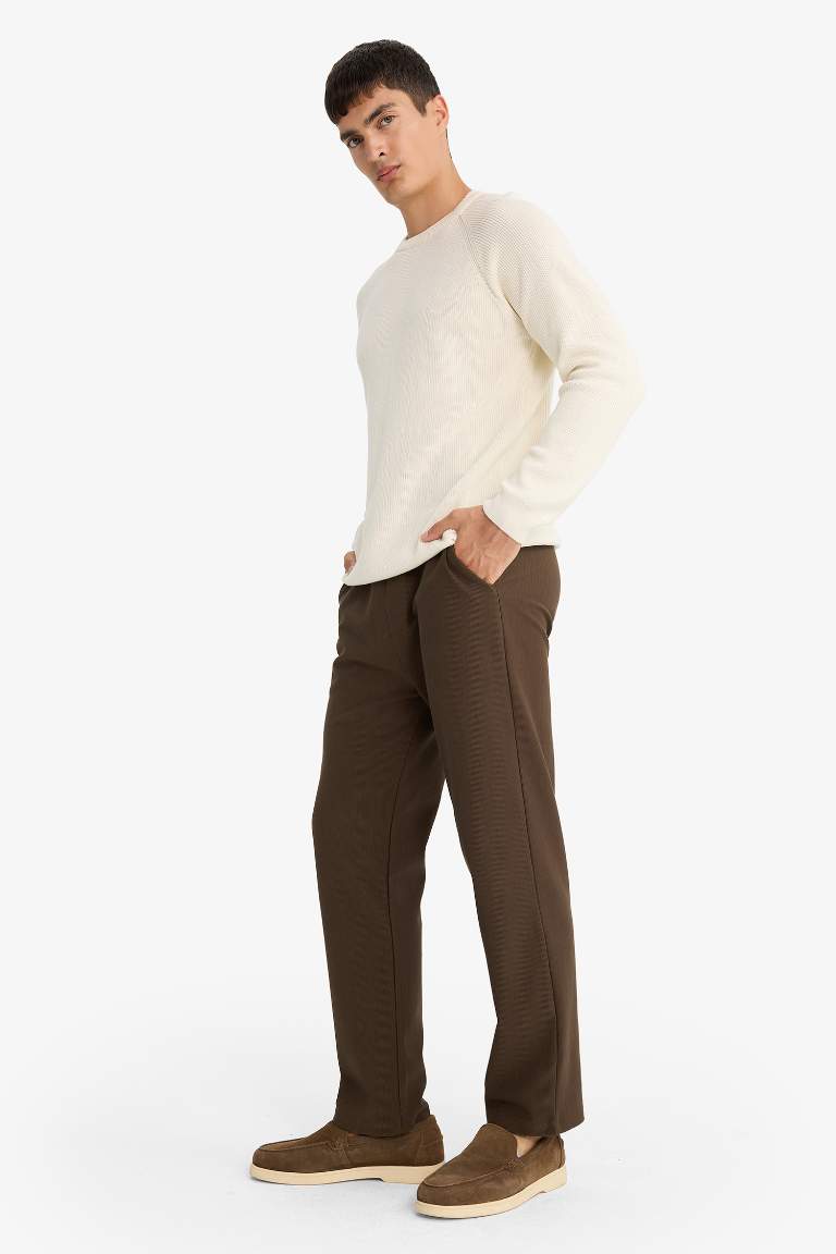 Regular Fit Beli Bağcıklı Eşofman Altı