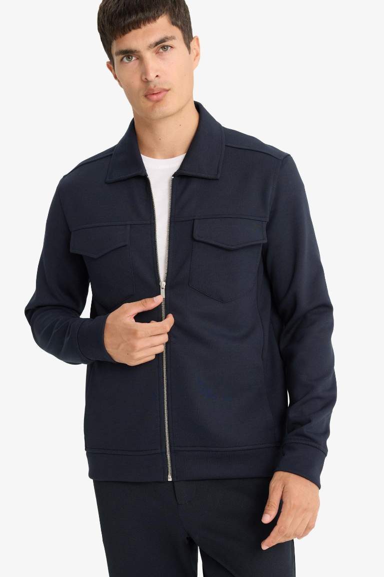 Regular Fit Long Sleeve Overshirt