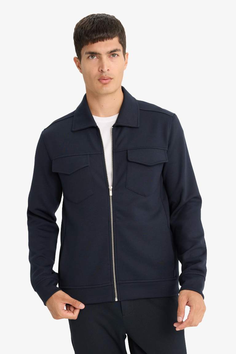 Regular Fit Long Sleeve Overshirt
