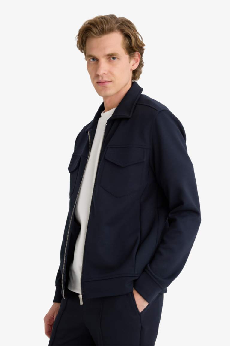 Regular Fit Long Sleeve Overshirt