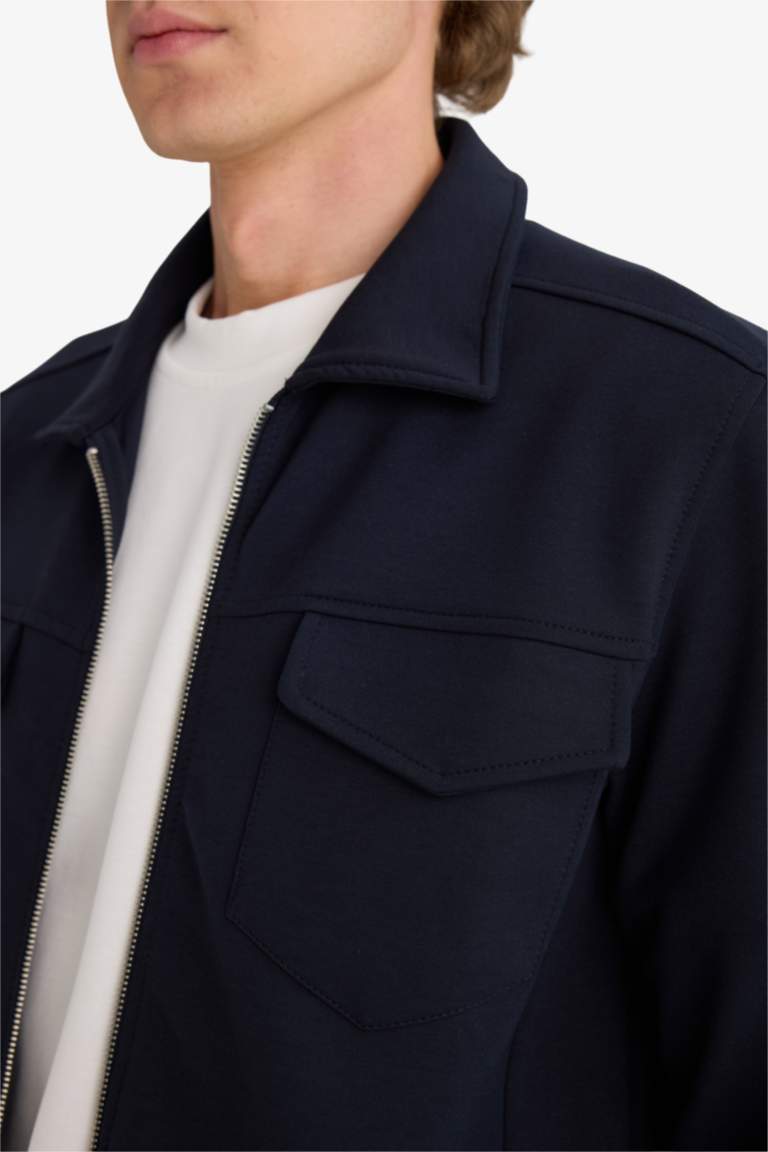 Regular Fit Long Sleeve Overshirt