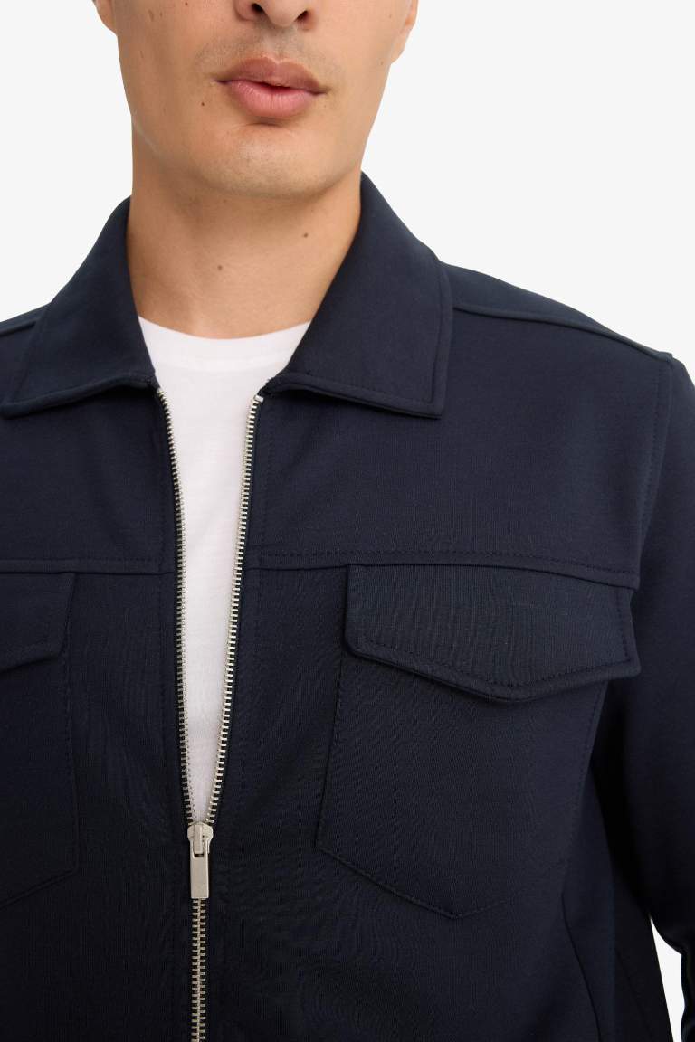 Regular Fit Long Sleeve Overshirt