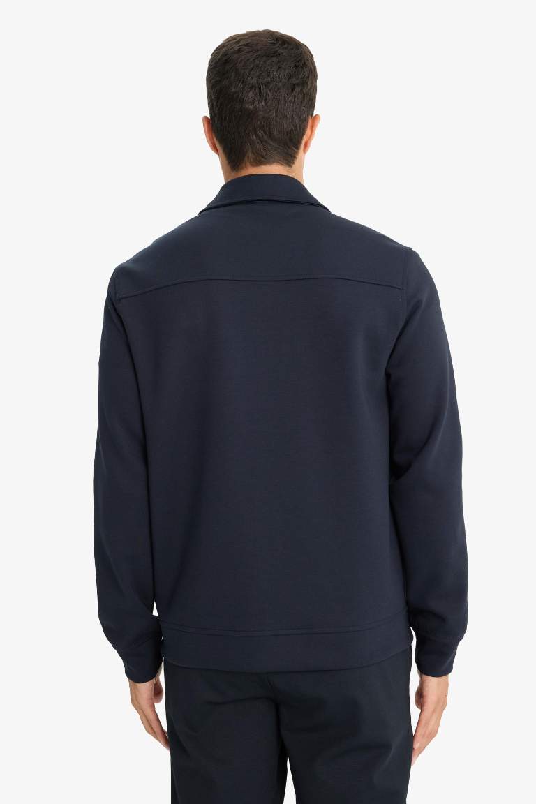 Regular Fit Long Sleeve Overshirt