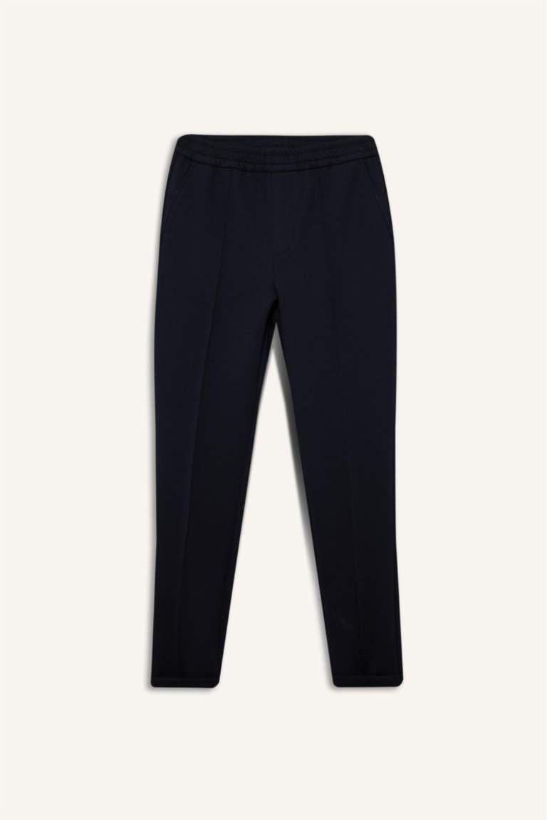 Pantalon en tissu scuba à jambes droites