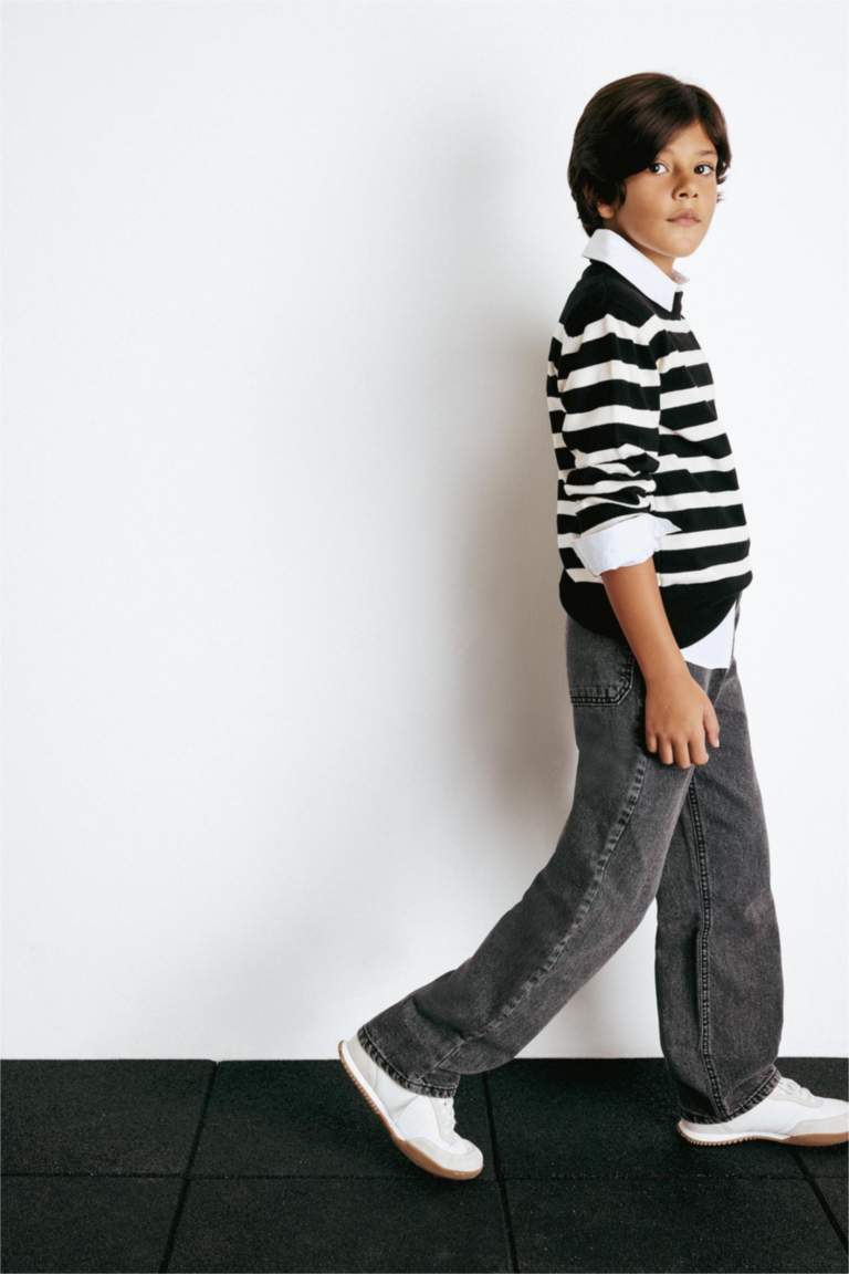 Boy Wide Leg Straight Leg Jeans