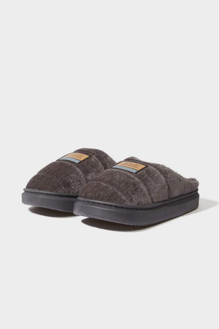 Man Flat Sole Home Slippers