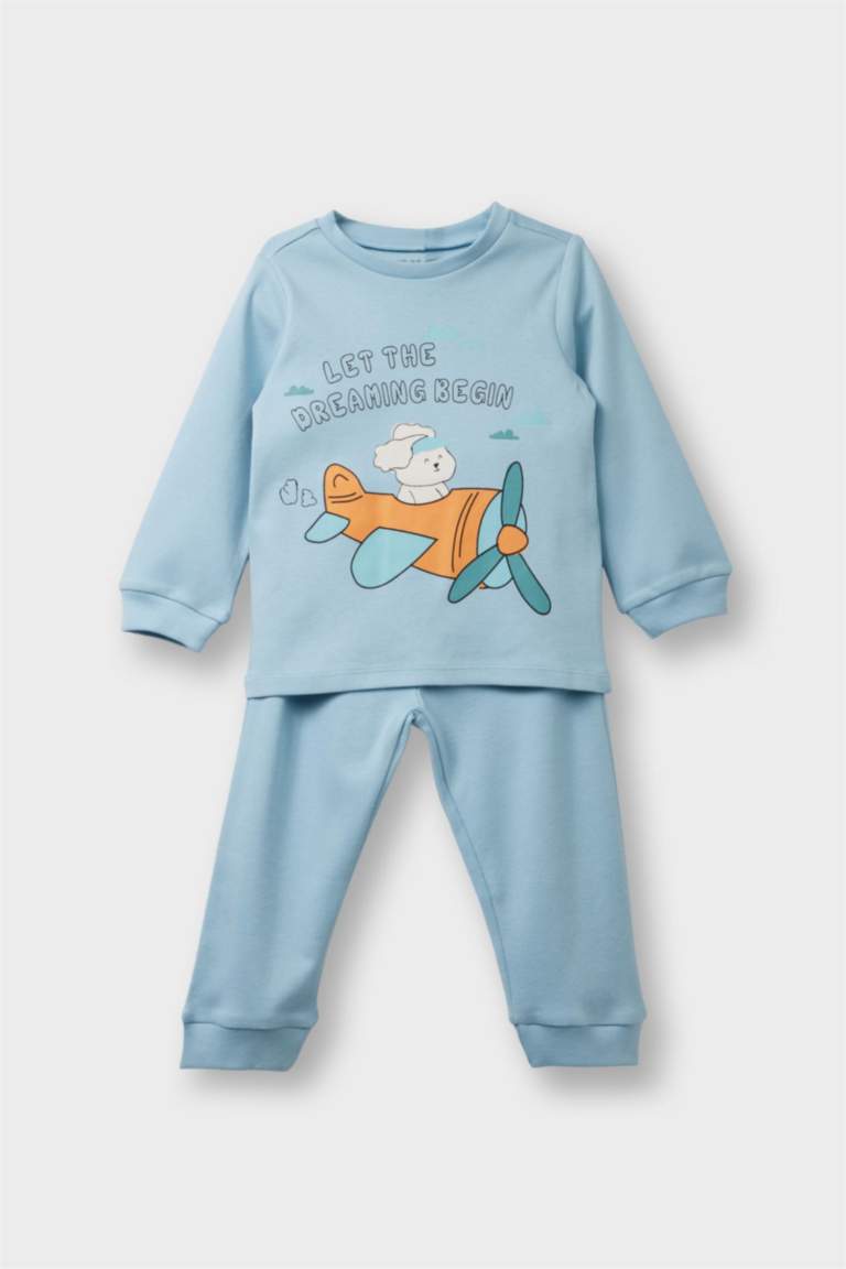 4 piece Regular Fit Knitted Pyjamas