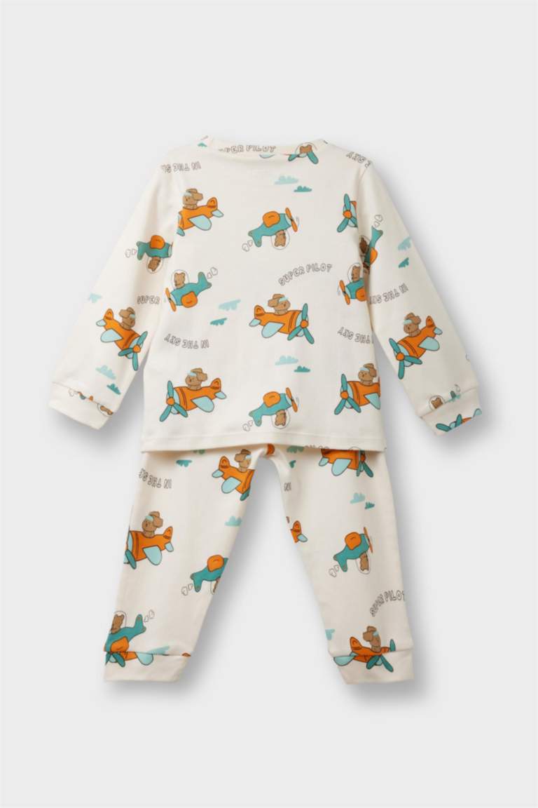 4 piece Regular Fit Knitted Pyjamas