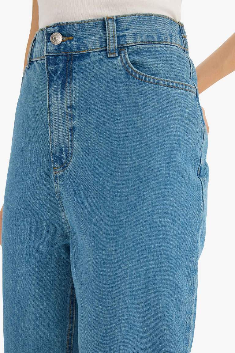 Paperbag High Waist Ankle Length Jeans