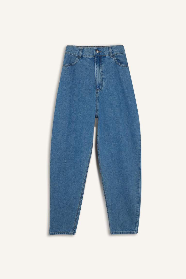 Paperbag High Waist Ankle Length Jeans