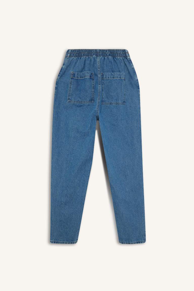Paperbag High Waist Ankle Length Jeans
