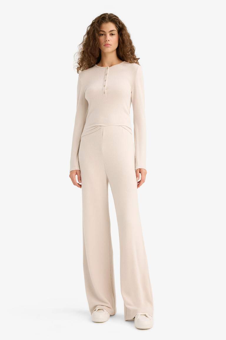 Pantalon à jambes larges