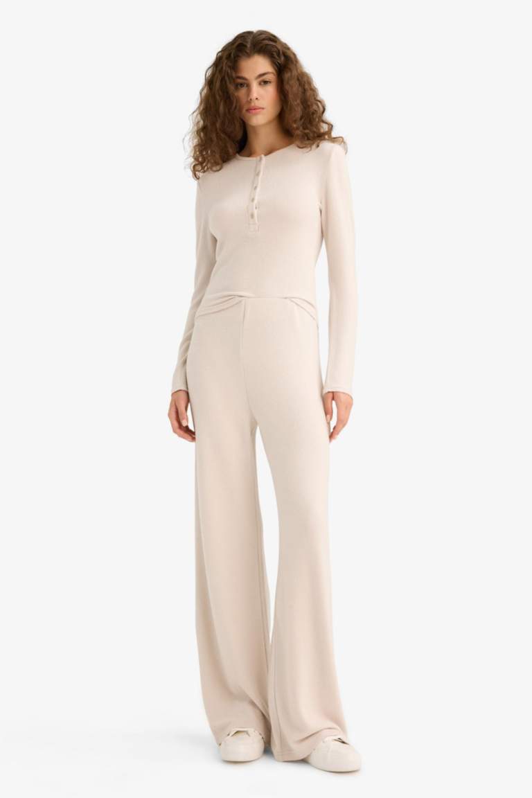 Pantalon à jambes larges