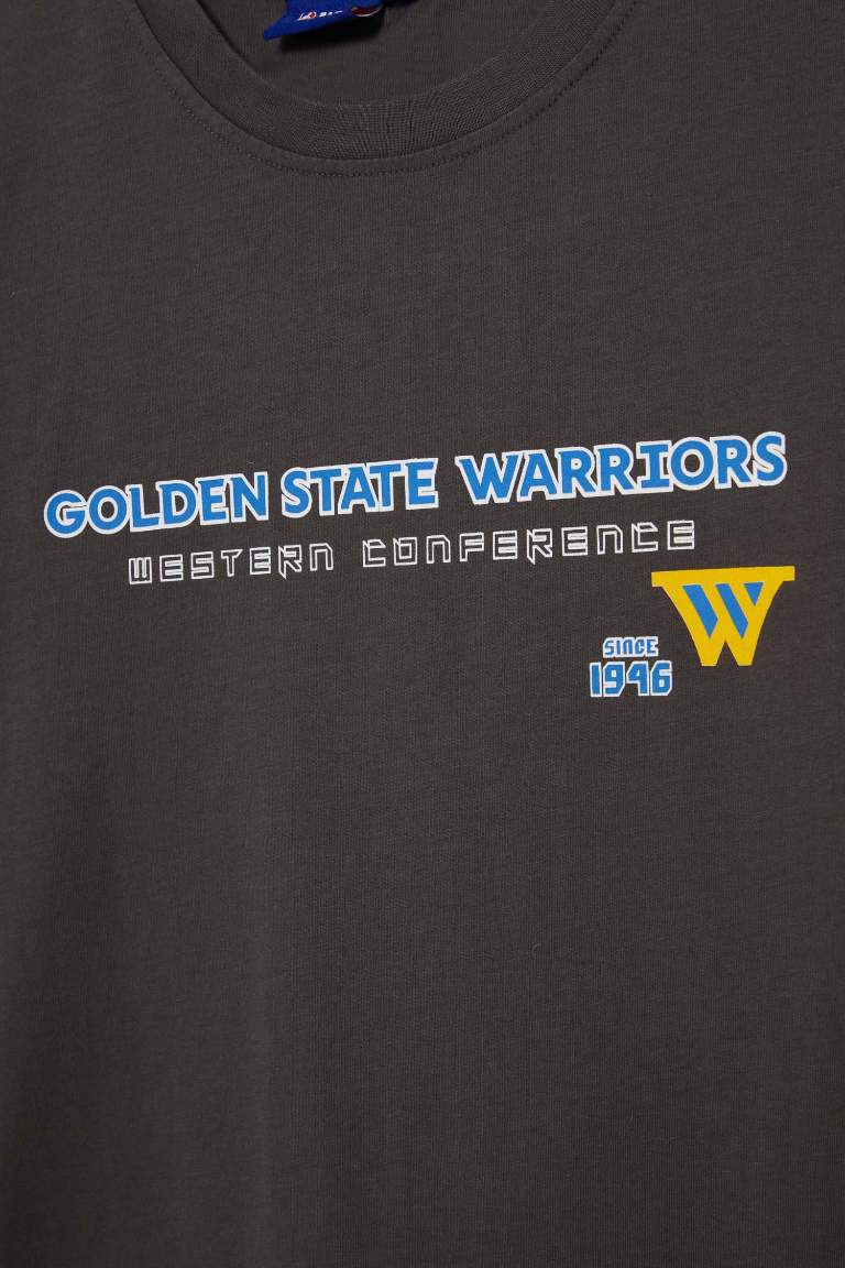 NBA Golden State Warriors дөңгелек жаға Футболка