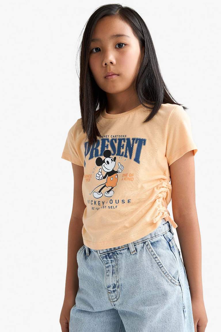 Детская футболка Disney Mickey & Minnie Fitted с круглым вырезом и короткими рукавами