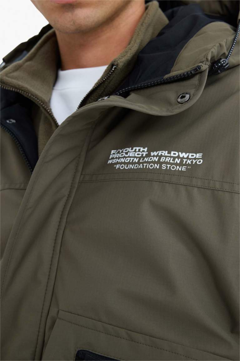 Regular Fit Hooded Waterproof Jacket