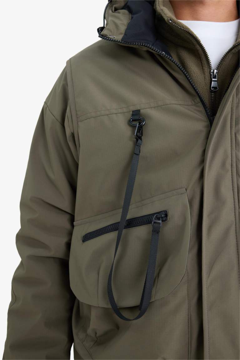 Regular Fit Hooded Waterproof Jacket