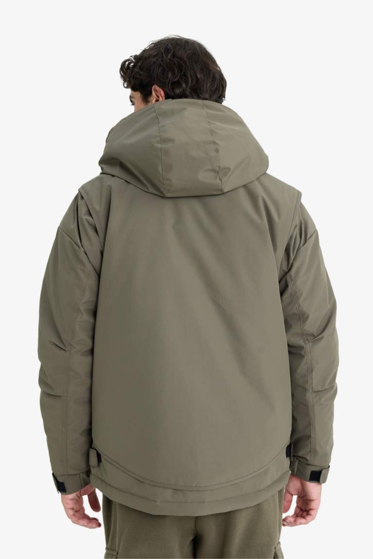 Regular Fit Hooded Waterproof Jacket