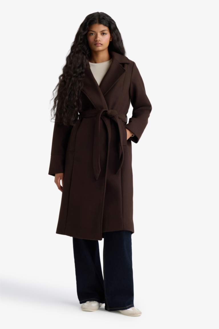 Veste en drap de laine Coupe régulière