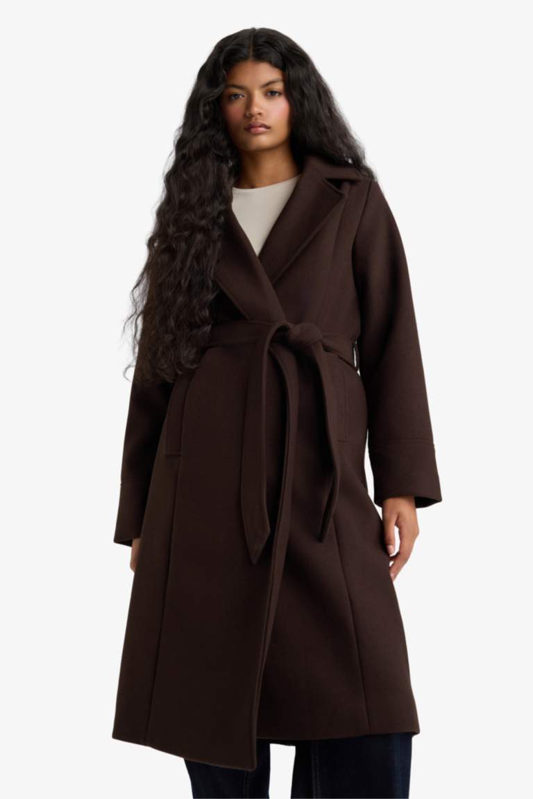 Veste en drap de laine Coupe régulière