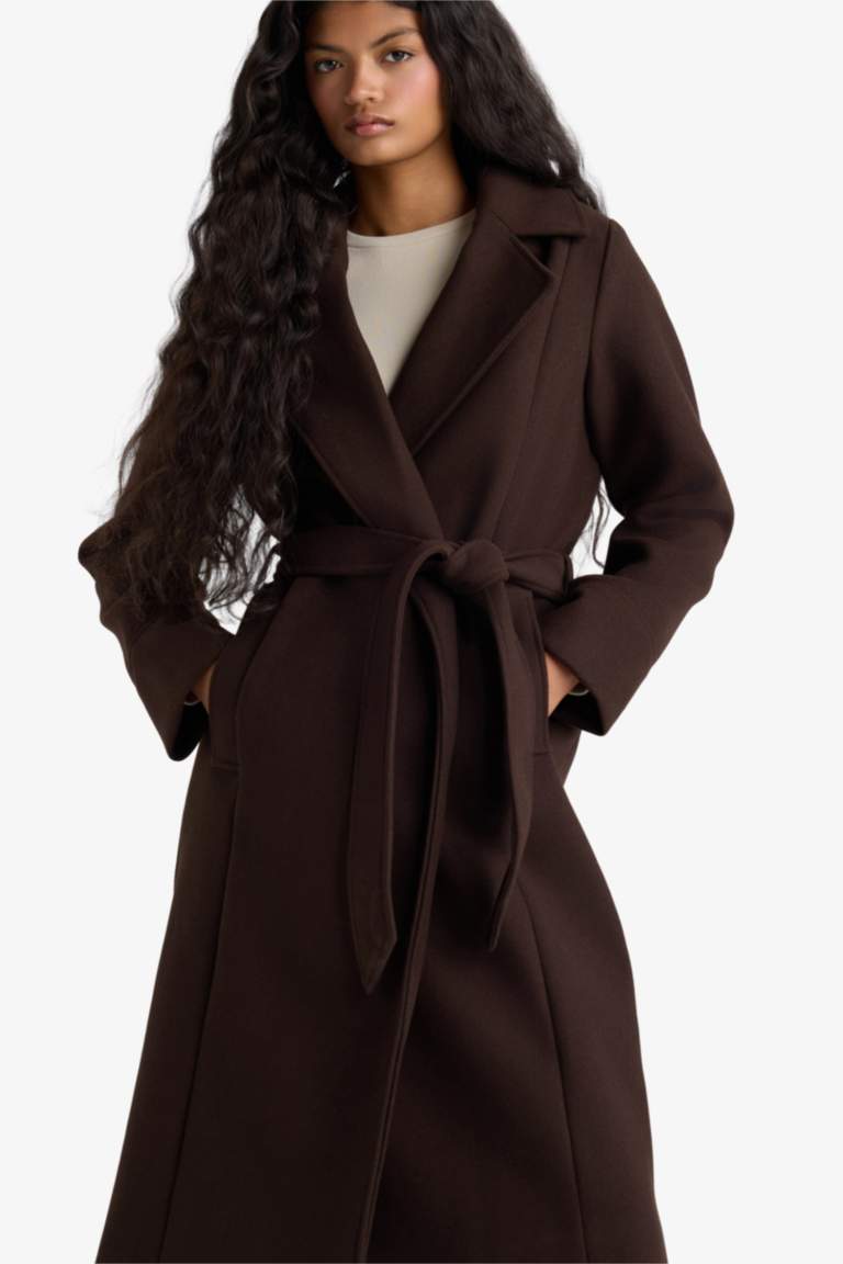 Veste en drap de laine Coupe régulière