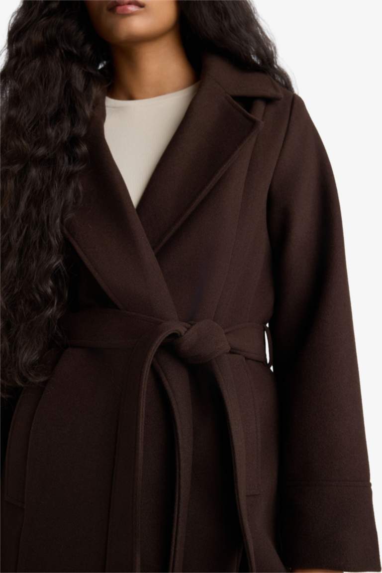 Veste en drap de laine Coupe régulière
