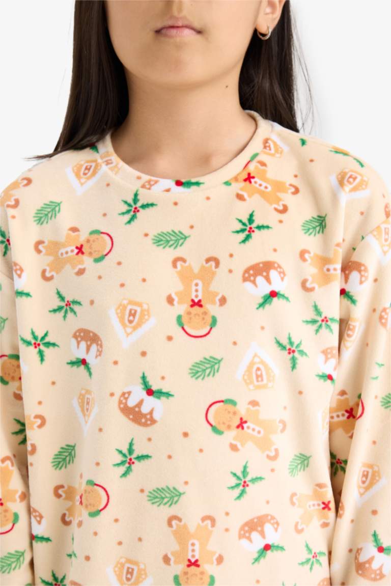 Ensemble Pyjama en velours imprimé Coupe régulière pour fille