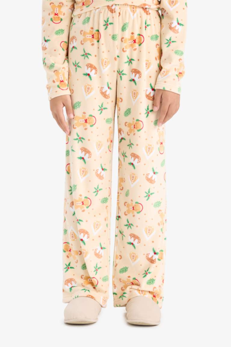 Ensemble Pyjama en velours imprimé Coupe régulière pour fille