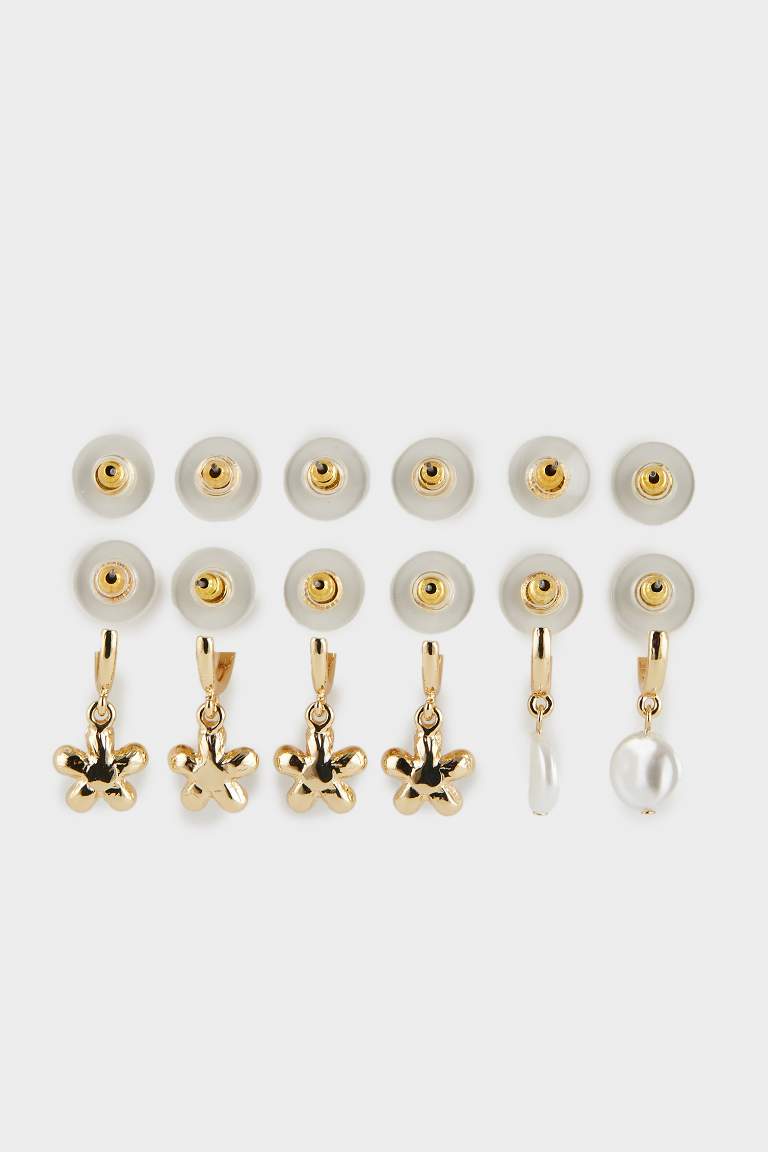 Kadın 6'lı Gold Küpe