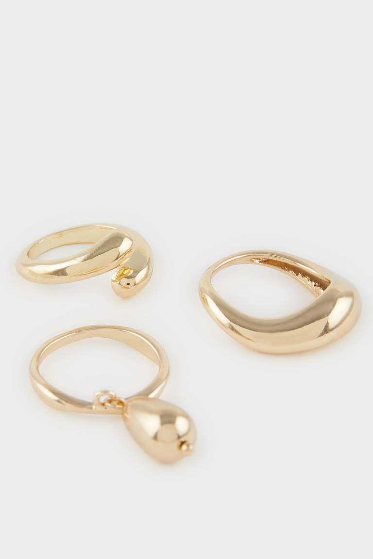 Kadın 5'li Gold Küpe