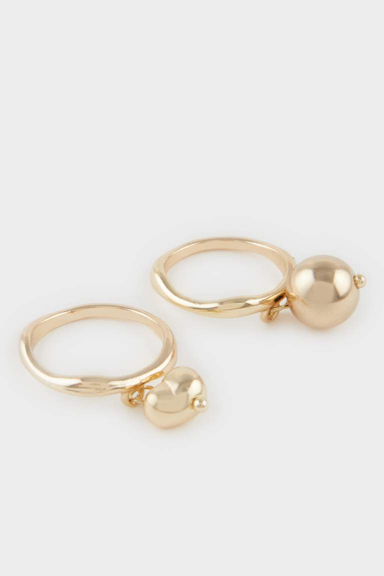 Kadın 5'li Gold Küpe