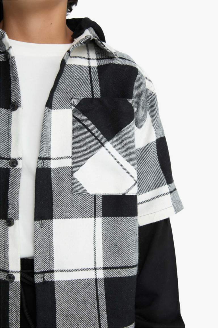 Ұлдарға бас киімді көрпе орта жеңді Ұзын жеңді көйлек