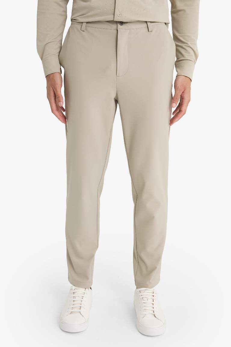 Tailored Regular Fit Kısa Paça Esnek Kumaş Teknik Pantolon