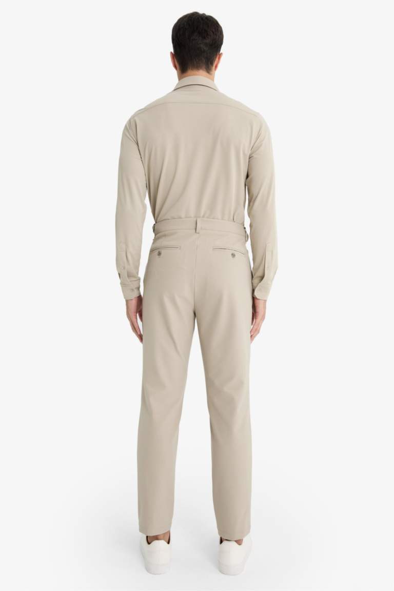 Tailored Regular Fit Kısa Paça Esnek Kumaş Teknik Pantolon